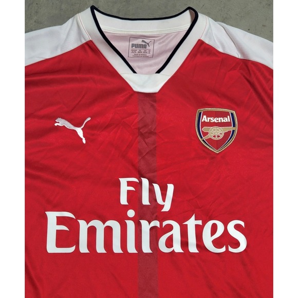 Puma Other - New Arsenal Fly Emirates Puma Home Soccer Jersey XL Red White Football Shirt